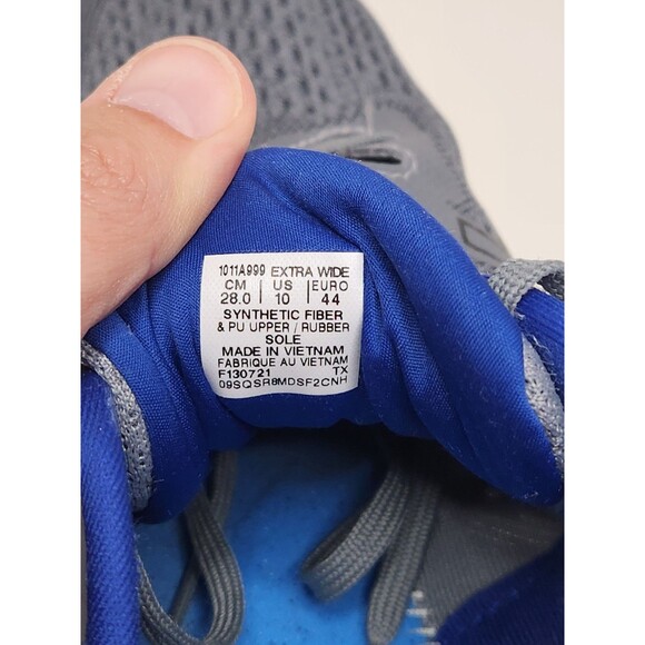 Asics GT-1000 Running Shoes Men's Size 10 Extra Wide Gray Athletic 1011A999 - Picture 13 of 14